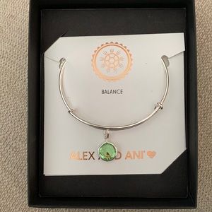 Alex and Ani August birthstone bangle bracelet